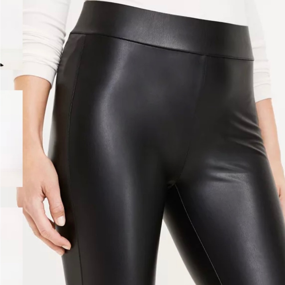 Faux leather leggings